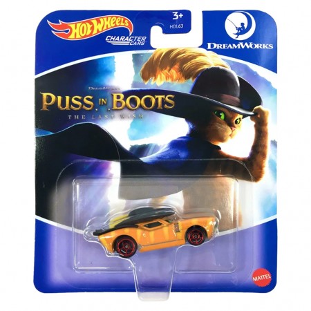 Carro Hot Wheels Car Characters Dreamworks - Gato de Botas (0721)