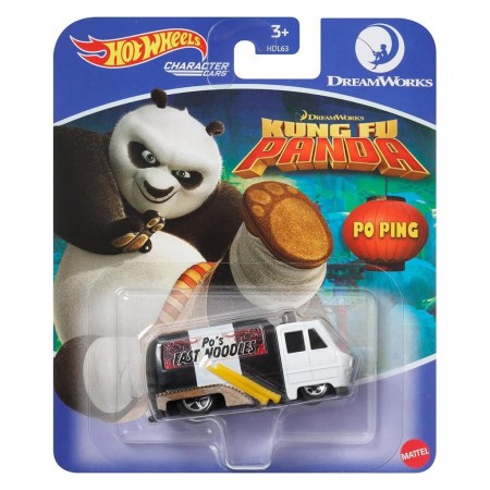 Carro Hot Wheels Character Cars Dreamworks Kung Fu Panda- Po (2858)