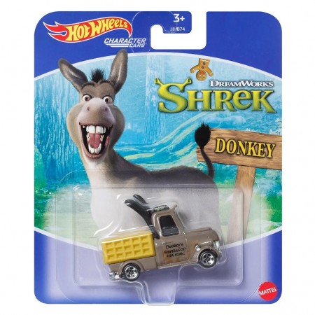 Carro Hot Wheels Character Cars Dreamworks Shrek - Burro 2971
