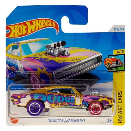 Carro Hot Wheels Hw Art Cars 4/10 - '70 Dodge Charger R/t Htb76 (8925)