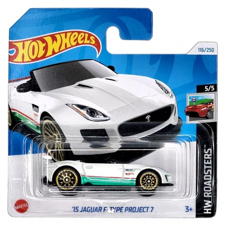 Carro Hot Wheels Hw Roadsters 5/5 - '15 Jaguar F-type Project 7 Htc16 (8925)