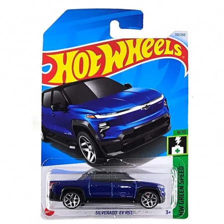 Carro Hot Wheels Hw Green Speed 8/10 - Silverado Ev Rst Hry63 (0134)