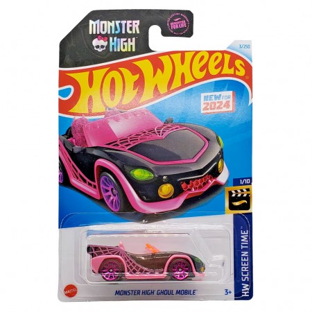 Carro Hot Wheels Hw Screen Time 1/10 - Monster High Ghoul Mobile Htc80 (0134)