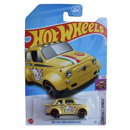 Carro Hot Wheels Compact Kings 5/5 - '60s Fiat 500d Modificado Htc20 (0134)