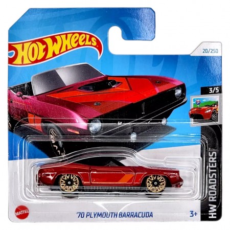 Carro Hot Wheels Hw Roadsters 3/5 - '70 Plymouth Barracuda Htc95 (0134)