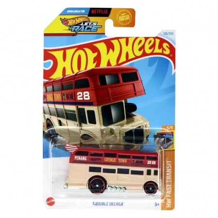 Carro Hot Wheels Hw Fast Transit 5/5 - Trouble Decker Htb45 (0134)
