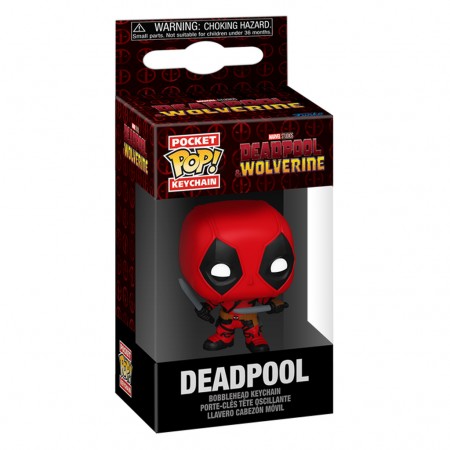 Chaveiro Funko Pop Keychain Marvel Deadpool & Wolverine - Deadpool (76764)