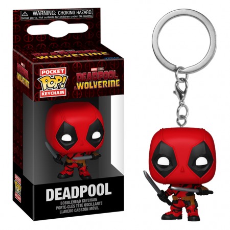 Chaveiro Funko Pop Keychain Marvel Deadpool & Wolverine - Deadpool (76764)