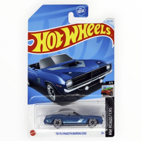 Carro Hot Wheels Hw Roadsters 3/5 - '70 Plymouth Barracuda Htc13 (l-2593)