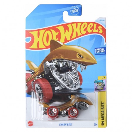 Carro Hot Wheels Hw Mega Bite 1/5 - Shark Bite Htc01 (l-2593)