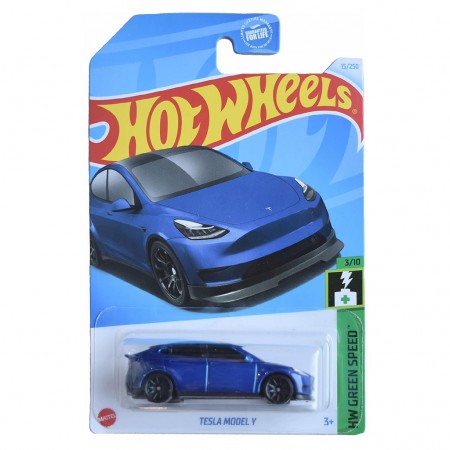 Carro Hot Wheels Hw Green Speed 3/10 - Tesla Model Y Htb80 (l-2593)
