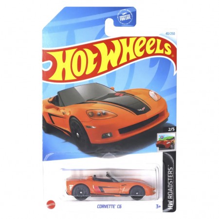 Carro Hot Wheels Hw Roadsters 2/5 - Corvette C6 Htc14 (l-2593)