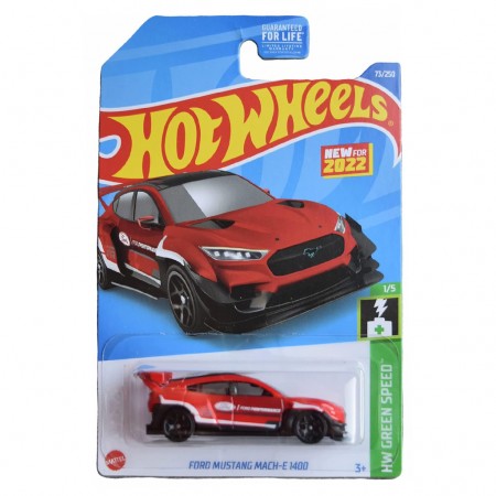 Carro Hot Wheels Hw Green Speed 1/5 - Ford Mustang Mach-e 1400 Hkh29 (l-2593)