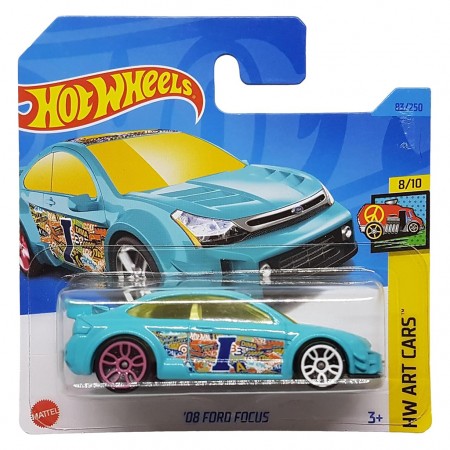 Carro Hot Wheels Hw Art Cars 8/10 - '08 Ford Focus Hkh51 (l-2593)