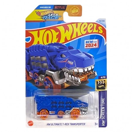 Carro Hot Wheels Hw Screen Time 4/10 - Hw Ultimate T-rex- Transporter Hry50 (l.2593)