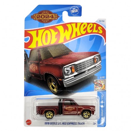Carro Hot Wheels Hw Celebration Racers 3/10 - 1978 Dodge Li'l Red Express Truck Hry97 (l.2593)