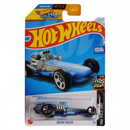 Carro Hot Wheels Hw Race Day 2/10 - Rockin' Railer Htc75 (l.2593)