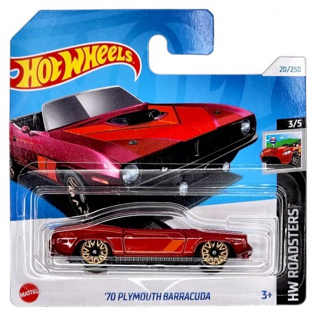 Carro Hot Wheels Hw Roadsters 3/5 - '70 Plymouth Barracuda Htc95 (l.2593)