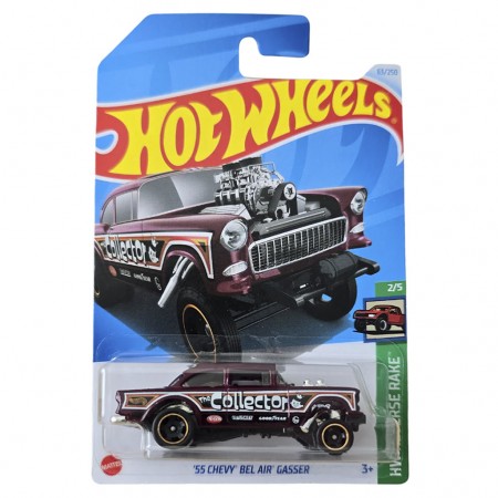 Carro Hot Wheels Hw Reverse Rake 2/5 - '55 Chevy Bel Air Gasser Htd02 (l.2593)