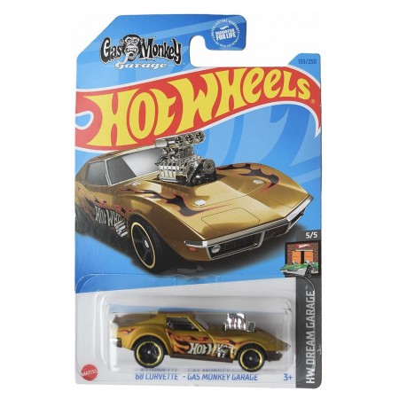 Carro Hot Wheels Hw Dream Garage 5/5 - '68 Corvette - Gas Monkey Garage Hkh23