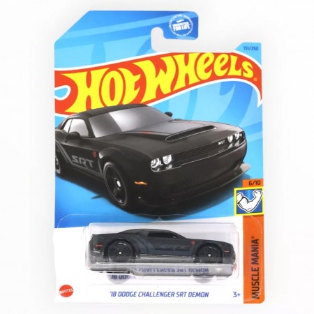 Carro Hot Wheels Muscle Mania 6/10 - '18 Dodge Challenger Srt Demon Hkk90 (l.2593)