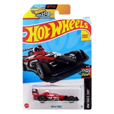 Carro Hot Wheels Hw Race Day 4/10 - Hw-4-trac Htc76 (l.2593)