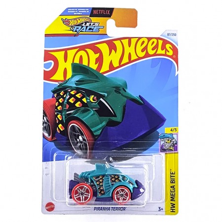 Carro Hot Wheels Hw Mega Bite 4/5 - Piranha Terror Htc04 (l-2593)