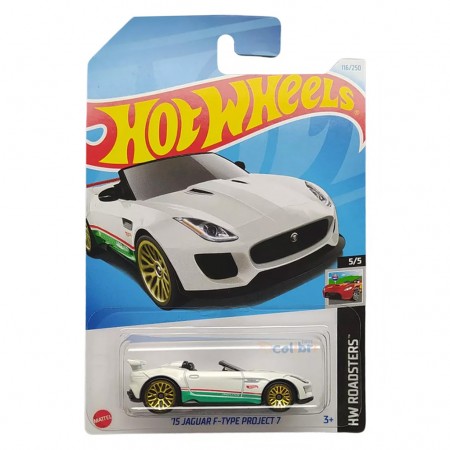 Carro Hot Wheels Hw Roadsters 5/5 - '15 Jaguar F-type Project 7 Htc16 (l.2593)