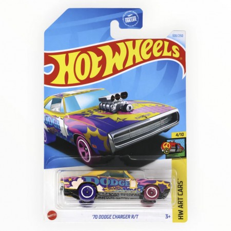 Carro Hot Wheels Hw Art Cars 4/10 - '70 Dodge Charger R/t Htb76 (l.2593)
