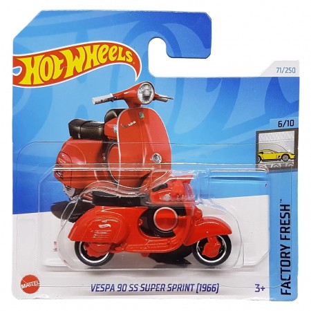 Moto Hot Wheels Fresh Factory 6/10 - Vespa 90 Ss Super Sprint (1966)