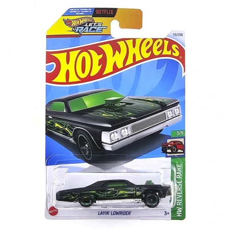 Carro Hot Wheels Hw Reverse Rake 3/5 - Layin' Lowrider Htb91 (l.2593)