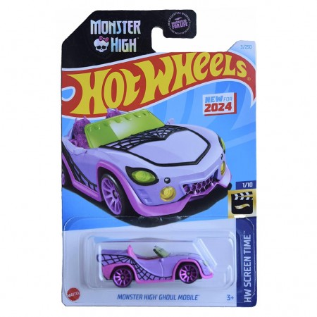 Carro Hot Wheels Hw Screen Time 1/10 - Monster High Ghoul Mobile Htc80 (l.2593)