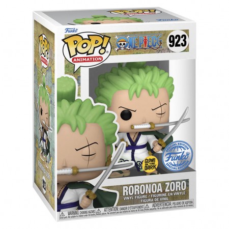 Funko Pop Animation One Piece Exclusive - Roronoa Zoro 923 (glows In The Dark)