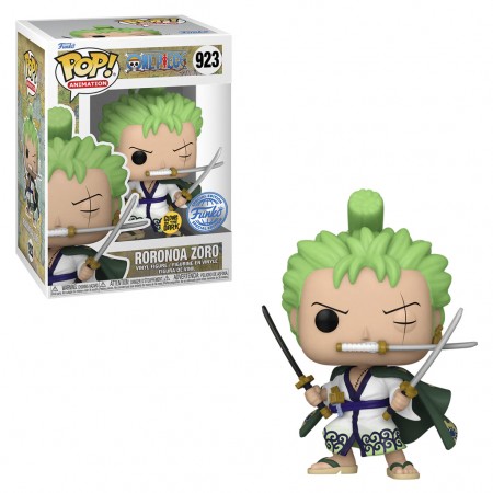 Funko Pop Animation One Piece Exclusive - Roronoa Zoro 923 (glows In The Dark)