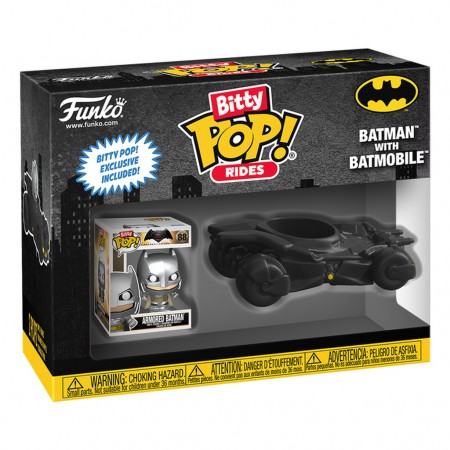 Funko Bitty Pop Rides Dc Batman With Batmobile (83621)