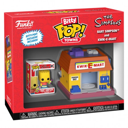 Funko Bitty Pop Towns The Simpsons - Bart Simpson And Kwik-e-mart (83684)