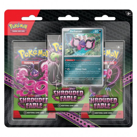 Cartas Pokemon Trading Card Game: Scarlet And Violet Shrouded Fable 3-pack Blister (85999)