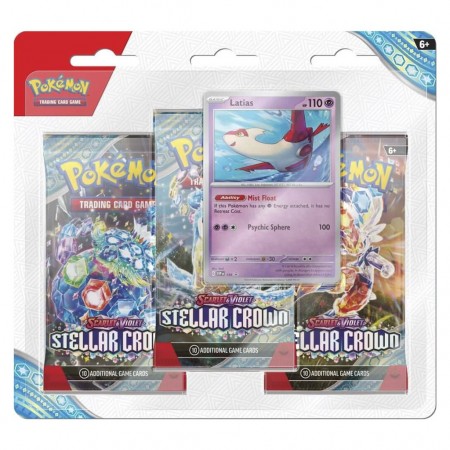 Cartas Pokmon Tcg: Scarlet & Violet - Stella Crown 3-booster Pack (espanhol)