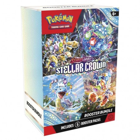 Cartas Pokmon Tcg: Scarlet & Violet Stellar Crown Booster Pack Bundle (6 Packs)