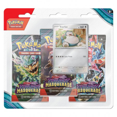 Cartas Pokmon Tcg: Scarlet & Violet - Twilight Masquerade 3-booster Packs (snorlax)