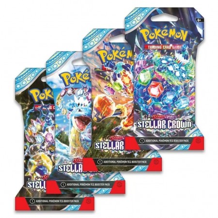 Cartas Pokmon Tcg: Scarlet & Violet Stellar Crown Sleeved Booster Pack (9007