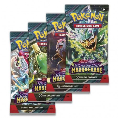 Cartas Pokemon Tcg: Scarlet And Violet Twilight Masquerade Booster Pack (3401)