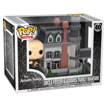Funko Pop Town The Addams Family - Uncle Fester & Addams Family Mansion 40