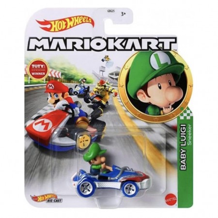 Carro Hot Wheels Mario Kart - Baby Luigi (8932)