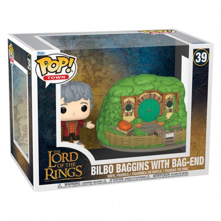 Funko Pop Town The Lord Of The Rings - Bilbo Baggins With Bag-end 39