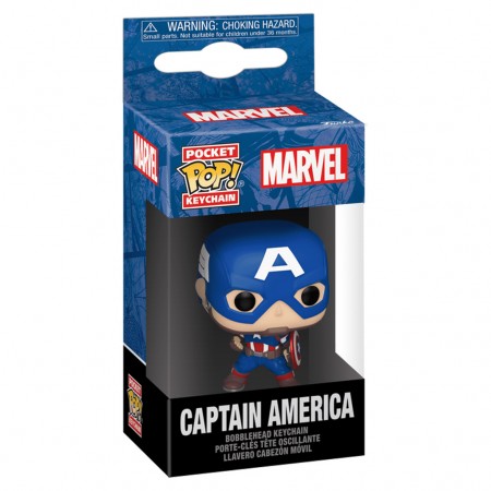 Chaveiro Funko Pop Keychain Marvel New Classics - Captain America (82492)