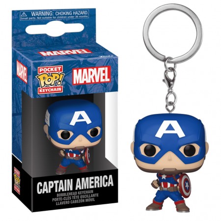 Chaveiro Funko Pop Keychain Marvel New Classics - Captain America (82492)
