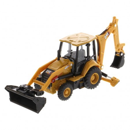 Trator Diecast Masters: Cat 420 Xe Backhoe Loader With 4 Tools - Escala 1/64 (85765)
