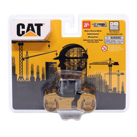 Trator Rolo Compactador Diecast Masters: Cat Cb-13 Tandem Vibratory Roller - Escala 1/64 (44869)