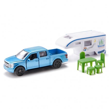 Carro Siku Ford F150 Pick-up Camper (6938)